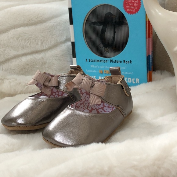 ROBEEZ ( 12-18 months) grey baby girl dress shoes - Picture 4 of 7